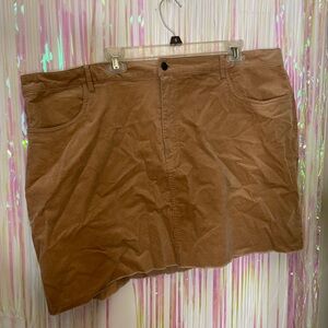 Forever 21 Plus Size 3XL Tan Corduroy Skirt New without tags